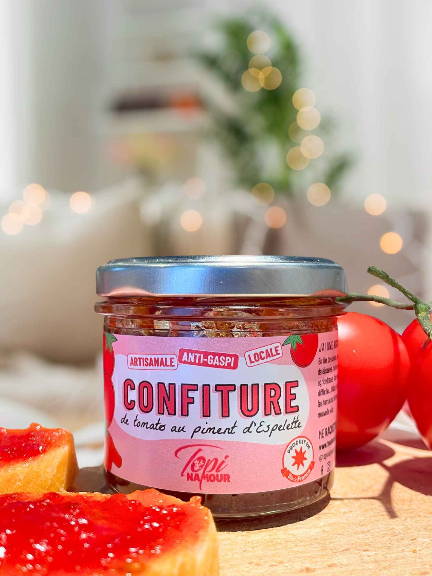 CONFITURE DE TOMATES AU PIMENT D'ESPELETTE