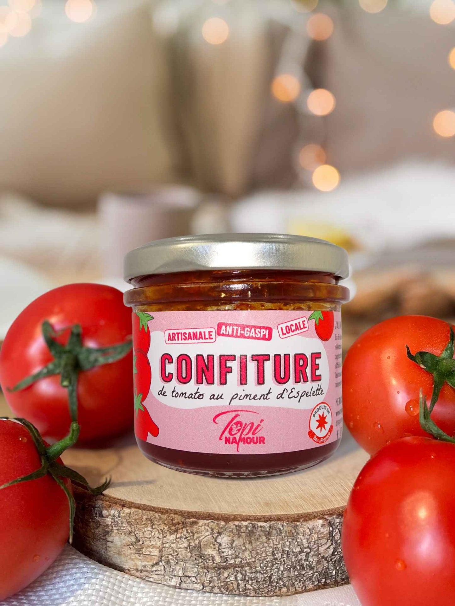 CONFITURE DE TOMATES AU PIMENT D'ESPELETTE