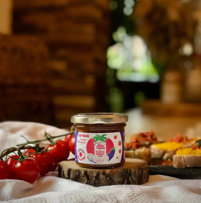 TARTINADE TOMATES AUBERGINES