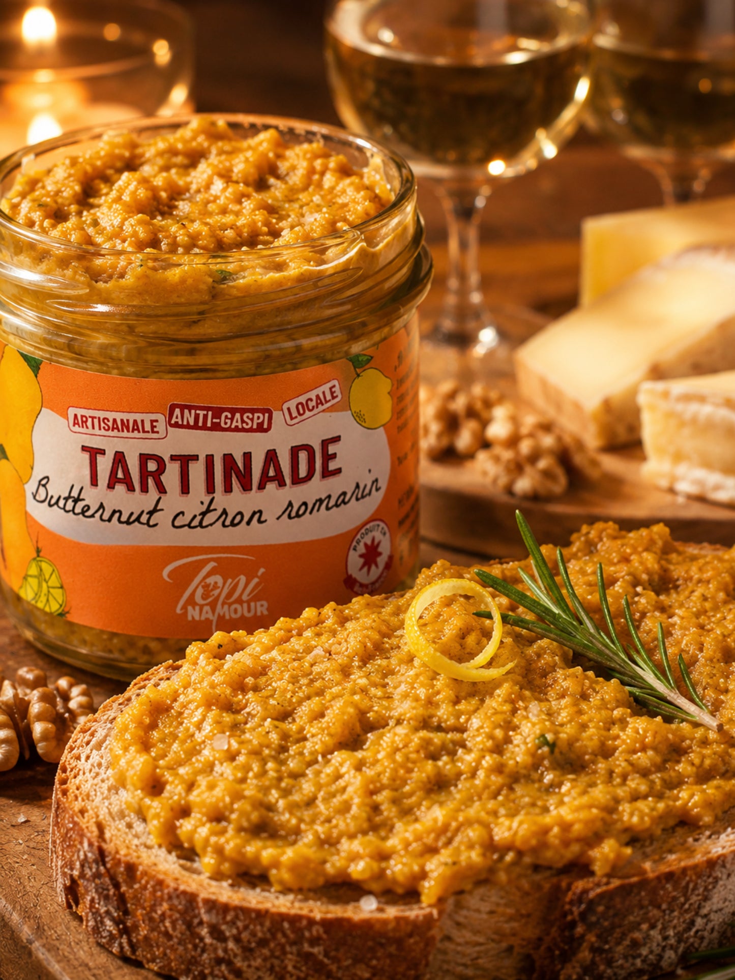 tartinade anti gaspi butternut citron romarin