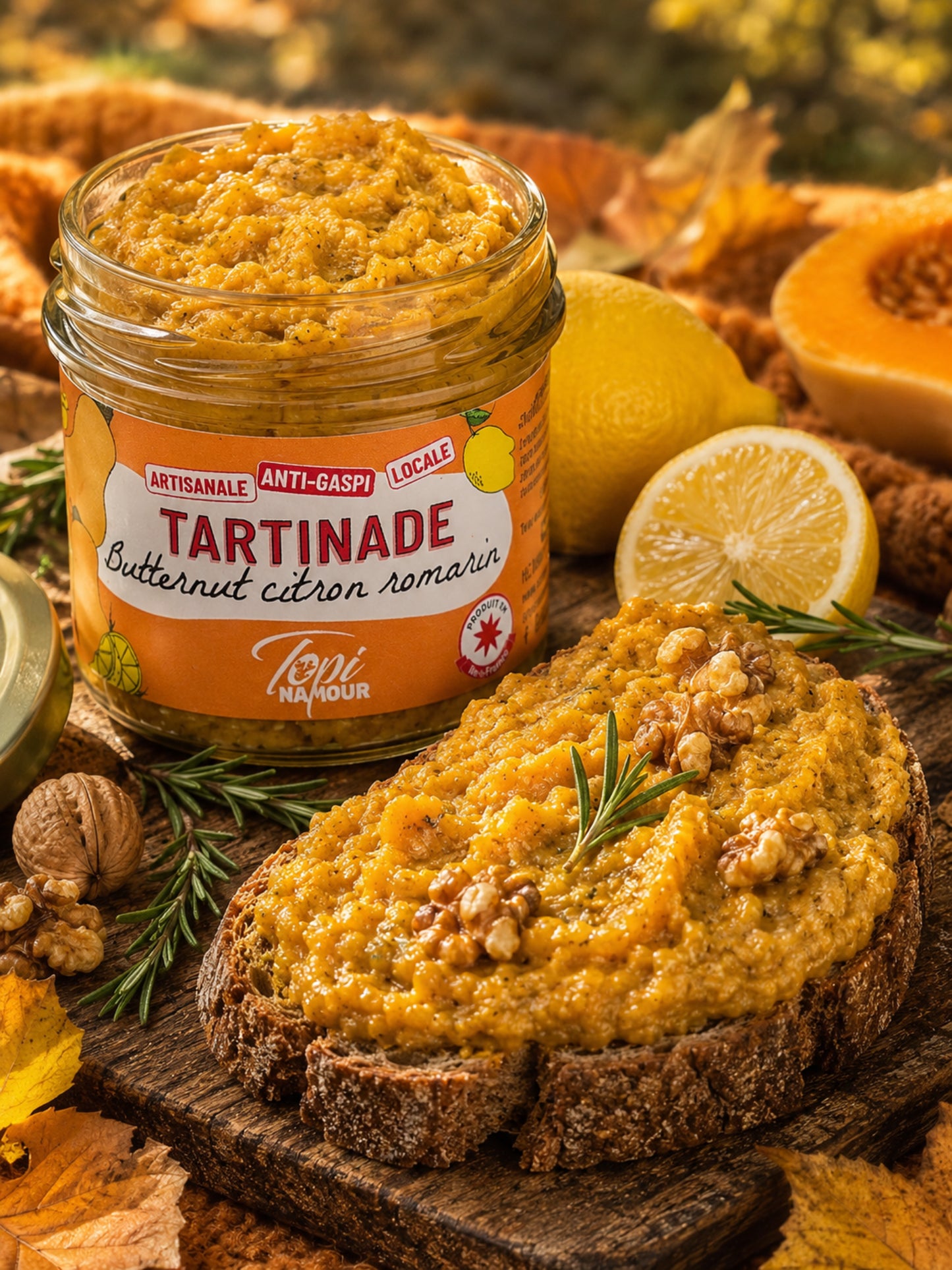 tartinade butternut citron romarin